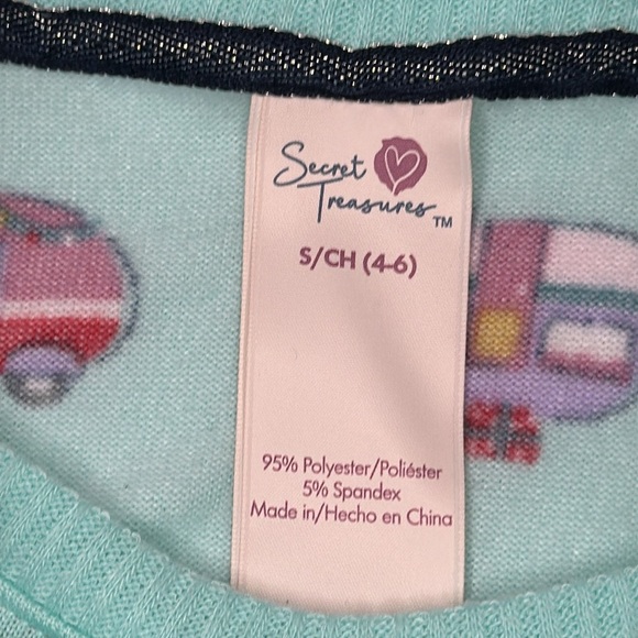Secret Treasures Happy Camper Pajama Set Small-Medium - Picture 6 of 8